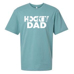 Ice Hockey Father Player Coach Hockey Dad Gift Sueded Cloud Jersey T-Shirt