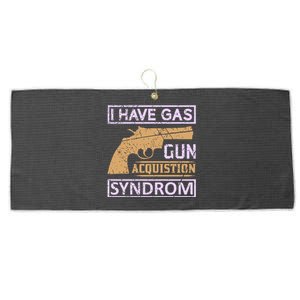 I Have Gas Gun Acquistion Syndrom Large Microfiber Waffle Golf Towel