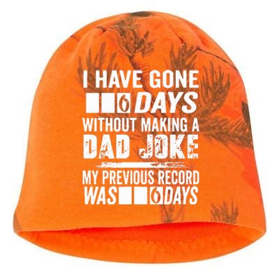 I Have Gone 0 Days Without Making A Dad Joke Kati - Camo Knit Beanie