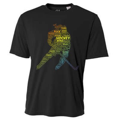 Ice Hockey Girl Cooling Performance Crew T-Shirt