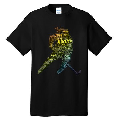 Ice Hockey Girl Tall T-Shirt