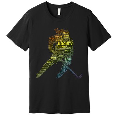 Ice Hockey Girl Premium T-Shirt