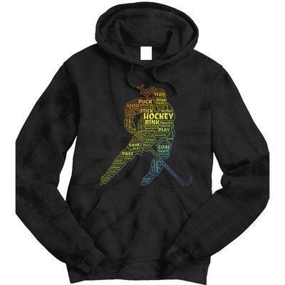 Ice Hockey Girl Tie Dye Hoodie