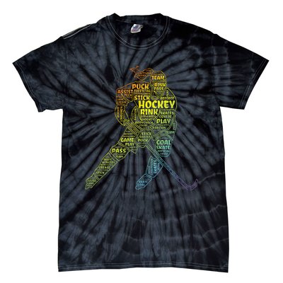 Ice Hockey Girl Tie-Dye T-Shirt