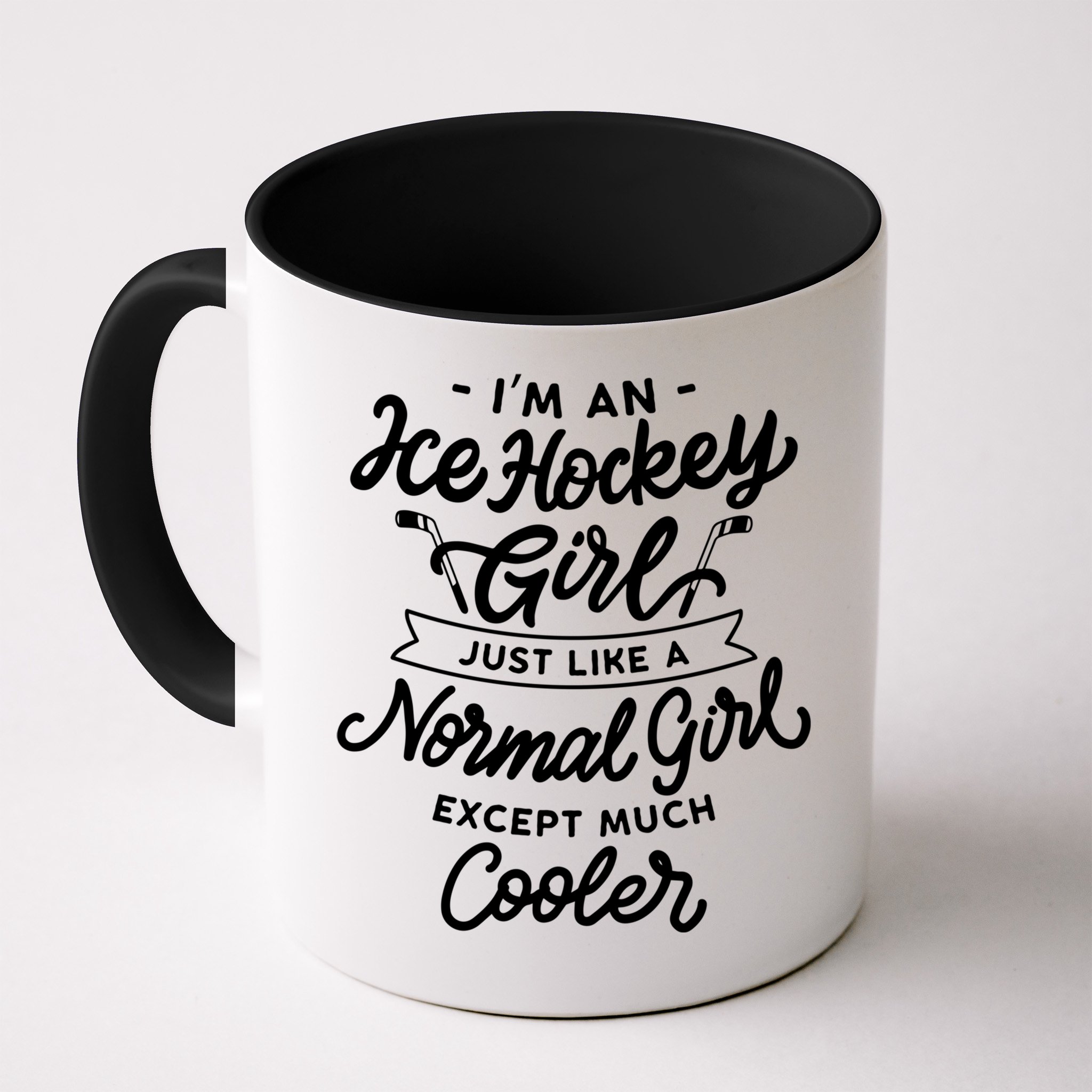 Ice Hockey Girls Are Cooler Funny And Sassy Sports Gift Mug