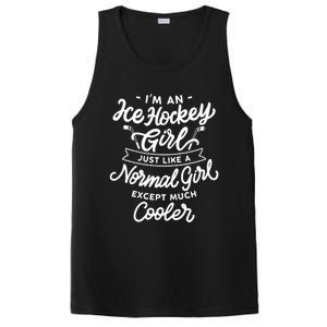 Ice Hockey Girls Are Cooler Funny And Sassy Sports Gift PosiCharge Competitor Tank