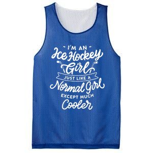 Ice Hockey Girls Are Cooler Funny And Sassy Sports Gift Mesh Reversible Basketball Jersey Tank