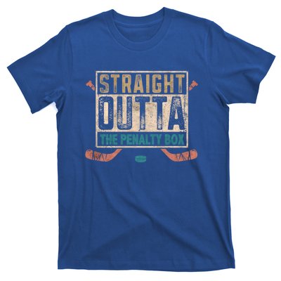 Ice Hockey Game Funny Saying Straight Outta The Penalty Box Gift T-Shirt