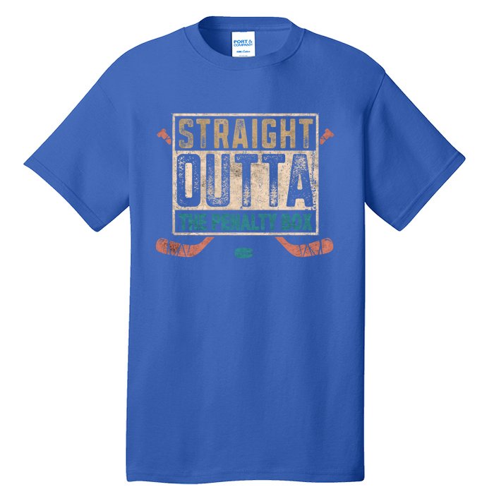 Ice Hockey Game Funny Saying Straight Outta The Penalty Box Gift Tall T-Shirt