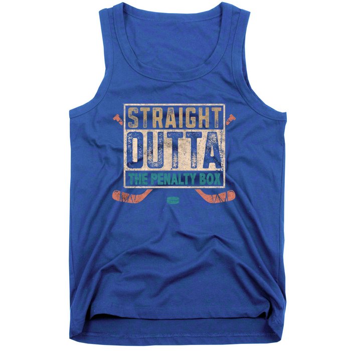 Ice Hockey Game Funny Saying Straight Outta The Penalty Box Gift Tank Top