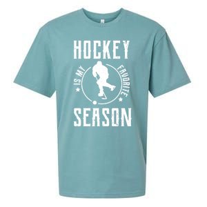 Ice Hockey Gift Hockey Is My Favorite Season Great Gift Sueded Cloud Jersey T-Shirt