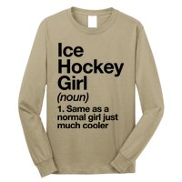 Ice Hockey Girl Definition T Funny &Amp; Sassy Sports Long Sleeve Shirt