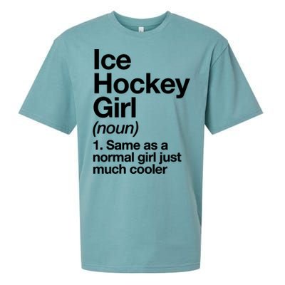 Ice Hockey Girl Definition T Funny &Amp; Sassy Sports Sueded Cloud Jersey T-Shirt