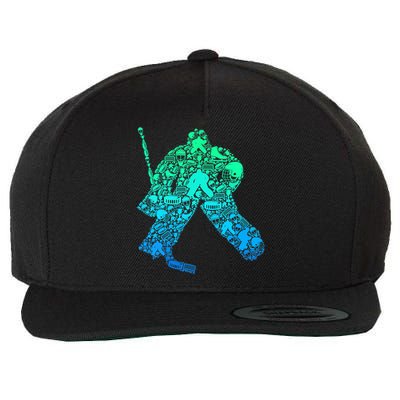 Ice Hockey Goalie Hockey Player Wool Snapback Cap