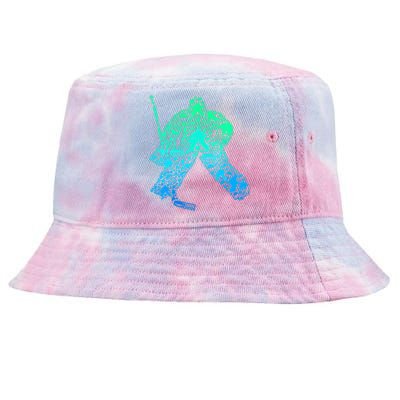 Ice Hockey Goalie Hockey Player Tie-Dyed Bucket Hat