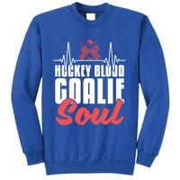 Ice Hockey Goalie Goalkeeper Ekg Hockey Heartbeat Gift Sweatshirt