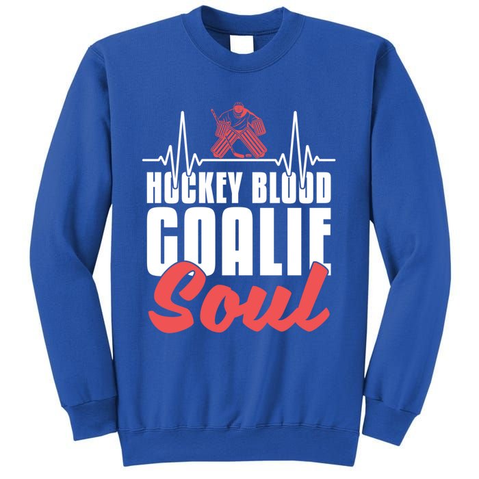 Ice Hockey Goalie Goalkeeper Ekg Hockey Heartbeat Gift Sweatshirt