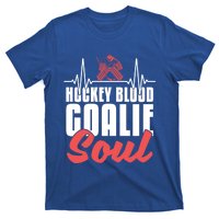 Ice Hockey Goalie Goalkeeper Ekg Hockey Heartbeat Gift T-Shirt