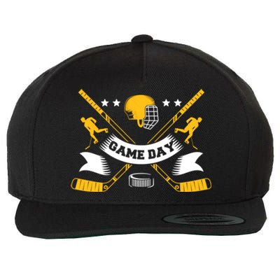 Ice Hockey Game Day Player Team Gift Wool Snapback Cap