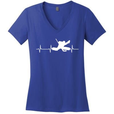 Ice Hockey Goalie Gift Women's V-Neck T-Shirt