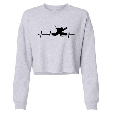 Ice Hockey Goalie Gift Cropped Pullover Crew