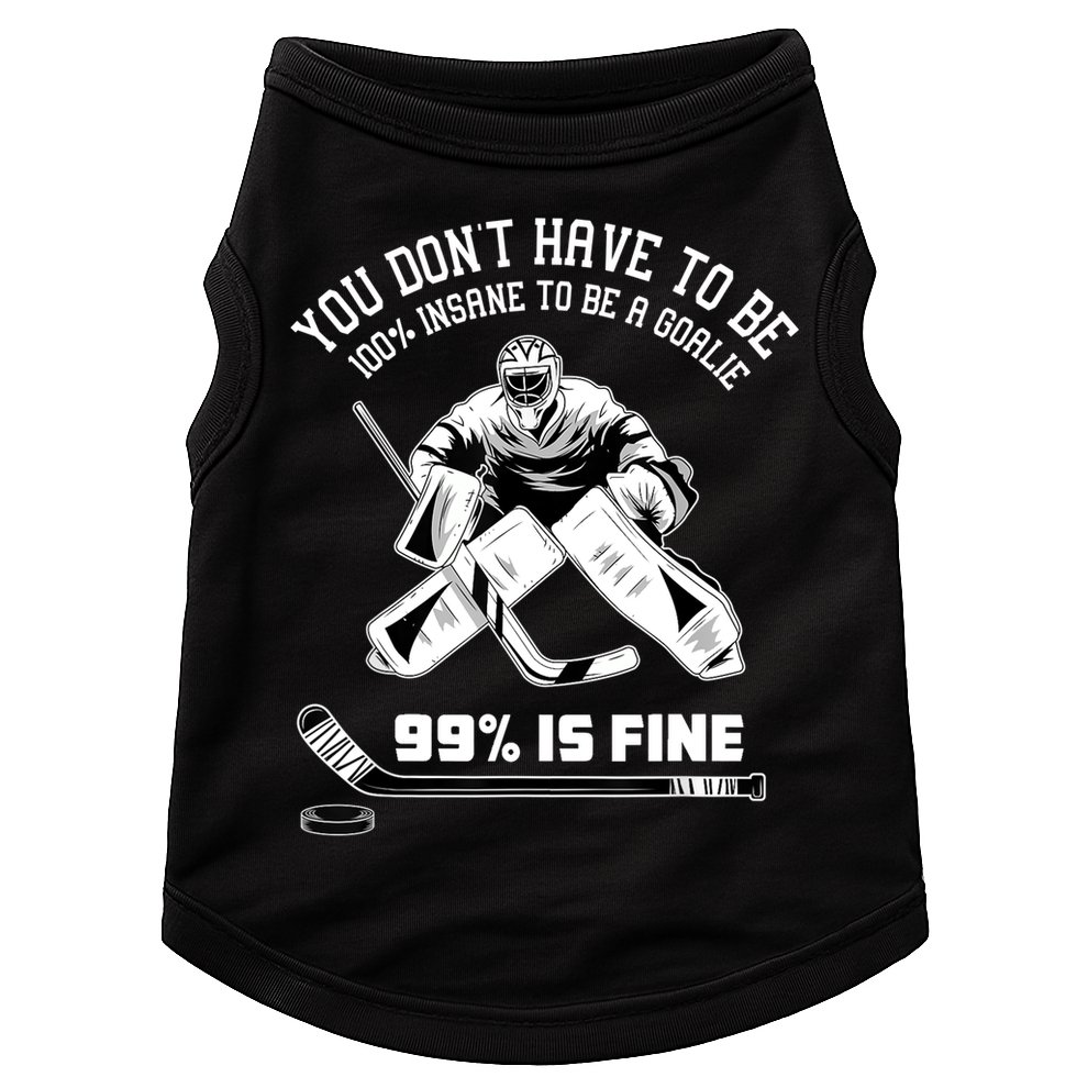 Ice Hockey Goalkeeper Goaltender Ice Hockey Goalie TShirt Doggie Tank