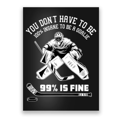 Ice Hockey Goalkeeper Goaltender Ice Hockey Goalie TShirt Poster
