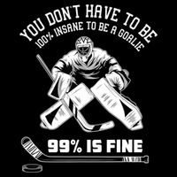Ice Hockey Goalkeeper Goaltender Ice Hockey Goalie TShirt Toddler Hoodie
