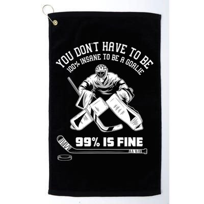 Ice Hockey Goalkeeper Goaltender Ice Hockey Goalie TShirt Golf Towel