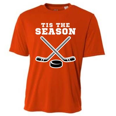 Ice Hockey Game Tis The Season Big Game Of Day Sport Funny Gift Cooling Performance Crew T-Shirt