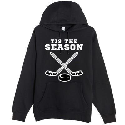 Ice Hockey Game Tis The Season Big Game Of Day Sport Funny Gift Premium Pullover Hoodie