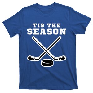 Ice Hockey Game Tis The Season Big Game Of Day Sport Funny Gift T-Shirt