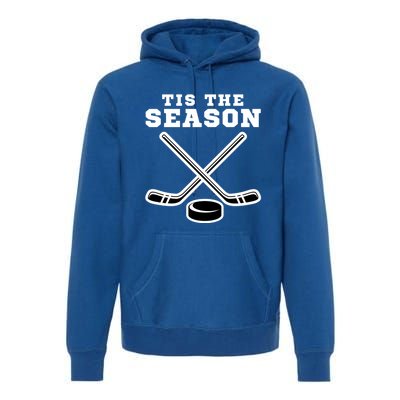 Ice Hockey Game Tis The Season Big Game Of Day Sport Funny Gift Premium Hoodie