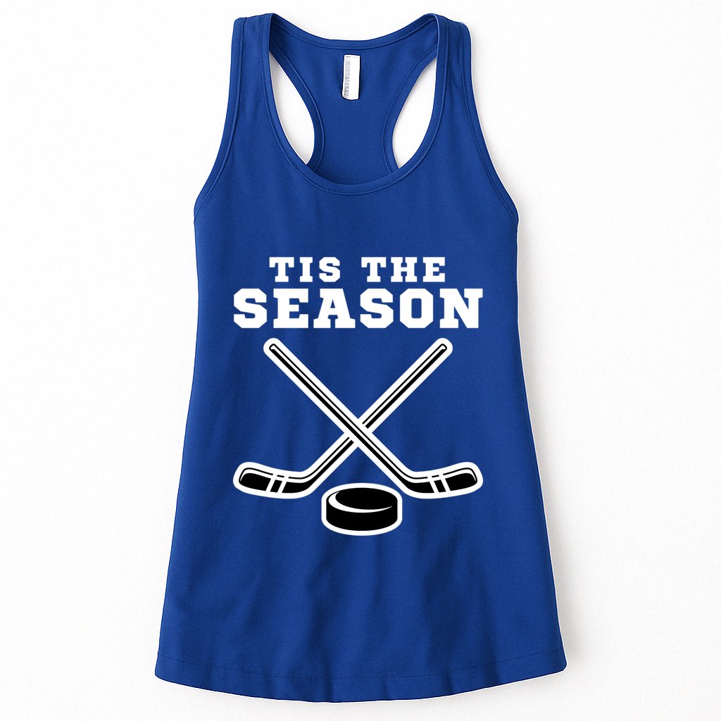 Ice Hockey Game Tis The Season Big Game Of Day Sport Funny Gift Womens Tank Top