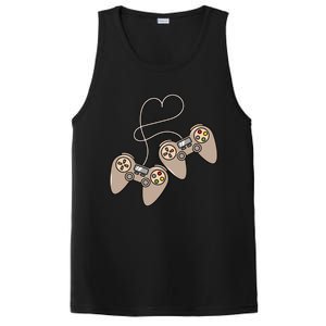 I Heart Gaming Cute Gamer Love Games Geek Nerd Controllers Gift PosiCharge Competitor Tank