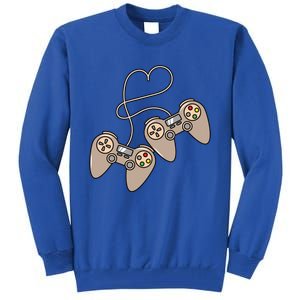 I Heart Gaming Cute Gamer Love Games Geek Nerd Controllers Gift Tall Sweatshirt