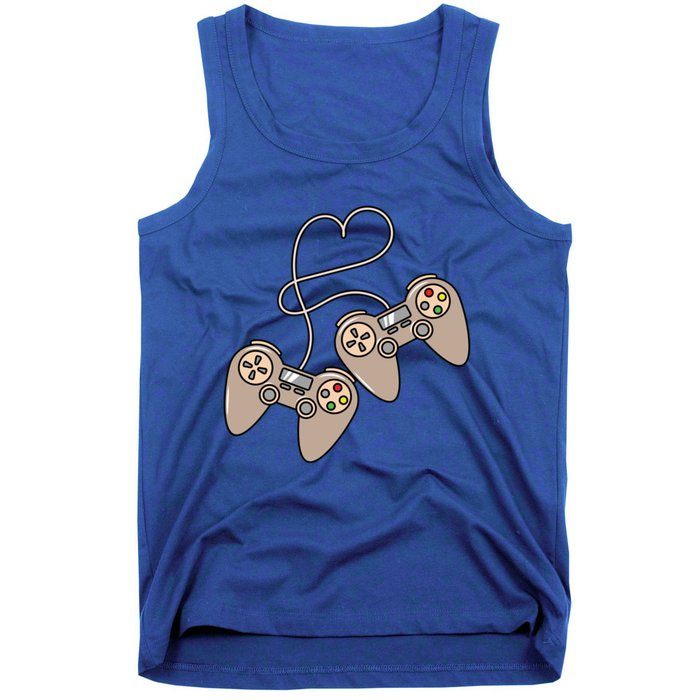 I Heart Gaming Cute Gamer Love Games Geek Nerd Controllers Gift Tank Top