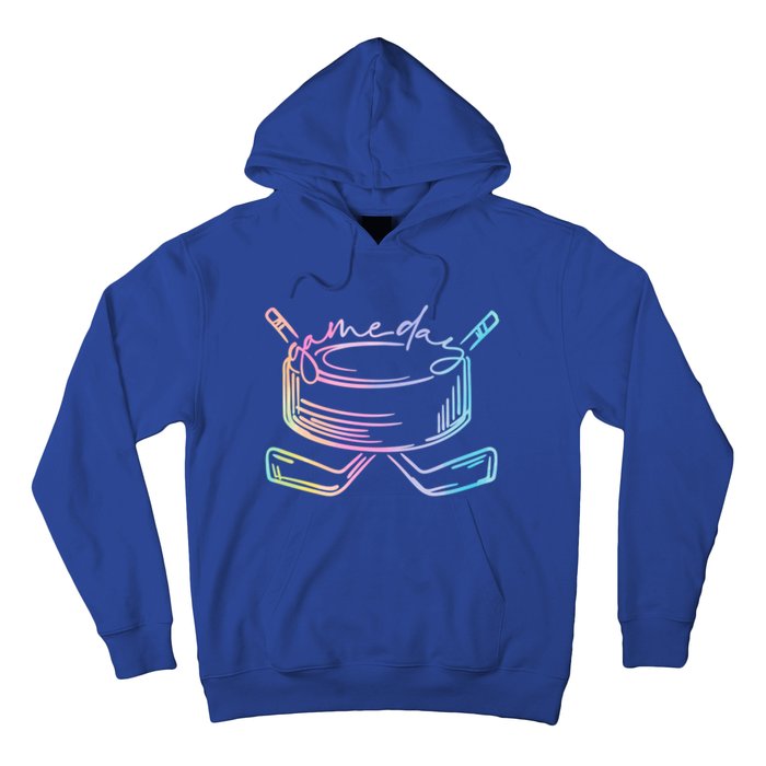 Ice Hockey Game Day Vibes Pockecool Gift Ice Hockey Lovers Gift Hoodie