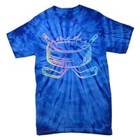 Ice Hockey Game Day Vibes Pockecool Gift Ice Hockey Lovers Gift Tie-Dye T-Shirt