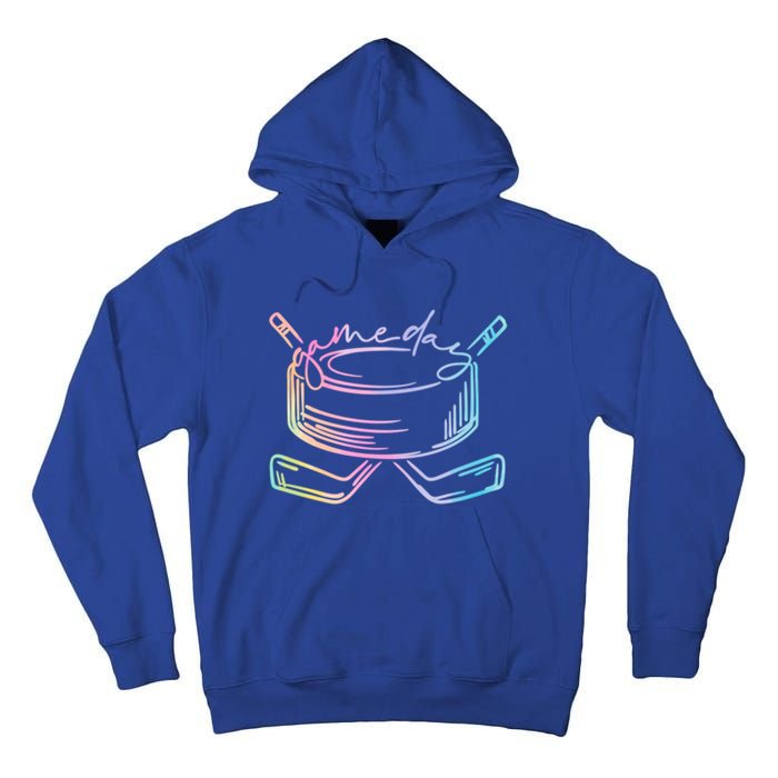 Ice Hockey Game Day Vibes Pockecool Gift Ice Hockey Lovers Gift Tall Hoodie