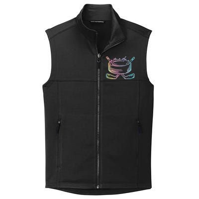 Ice Hockey Game Day Vibes Pockecool Gift Ice Hockey Lovers Gift Collective Smooth Fleece Vest