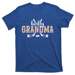 Ice Hockey Grandma Of A Hockey Player Grandmother Funny Gift T-Shirt