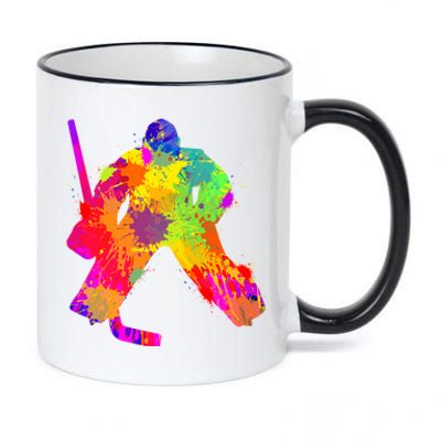 Ice Hockey Goalie Hockey Meaningful Gift 11oz Black Color Changing Mug