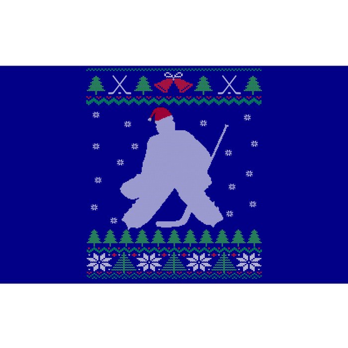 Ice Hockey Goalie And Goaltending Ugly Christmas Gift Bumper Sticker