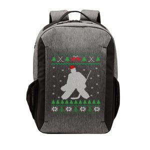 Ice Hockey Goalie And Goaltending Ugly Christmas Gift Vector Backpack