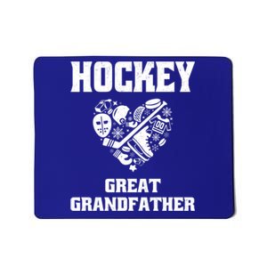 Ice Hockey Great Grandfather Love Heart Game Day Sports Fun Gift Mousepad