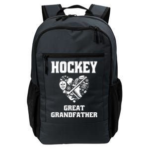 Ice Hockey Great Grandfather Love Heart Game Day Sports Fun Gift Daily Commute Backpack