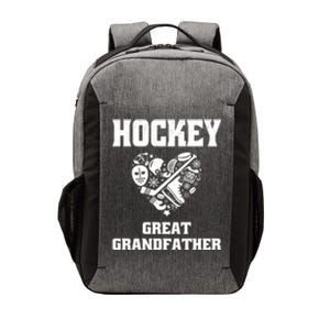 Ice Hockey Great Grandfather Love Heart Game Day Sports Fun Gift Vector Backpack