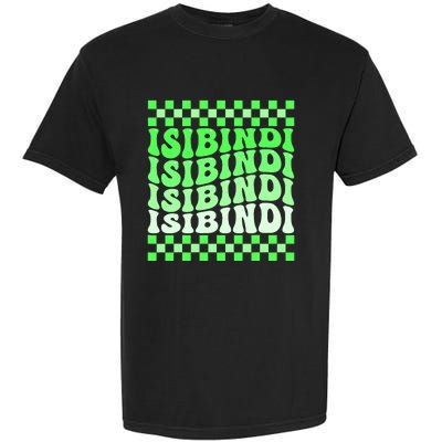 Isibindi House Green Retro Groovy Social Psychology Isibindi Garment-Dyed Heavyweight T-Shirt