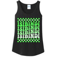 Isibindi House Green Retro Groovy Social Psychology Isibindi Ladies Essential Tank